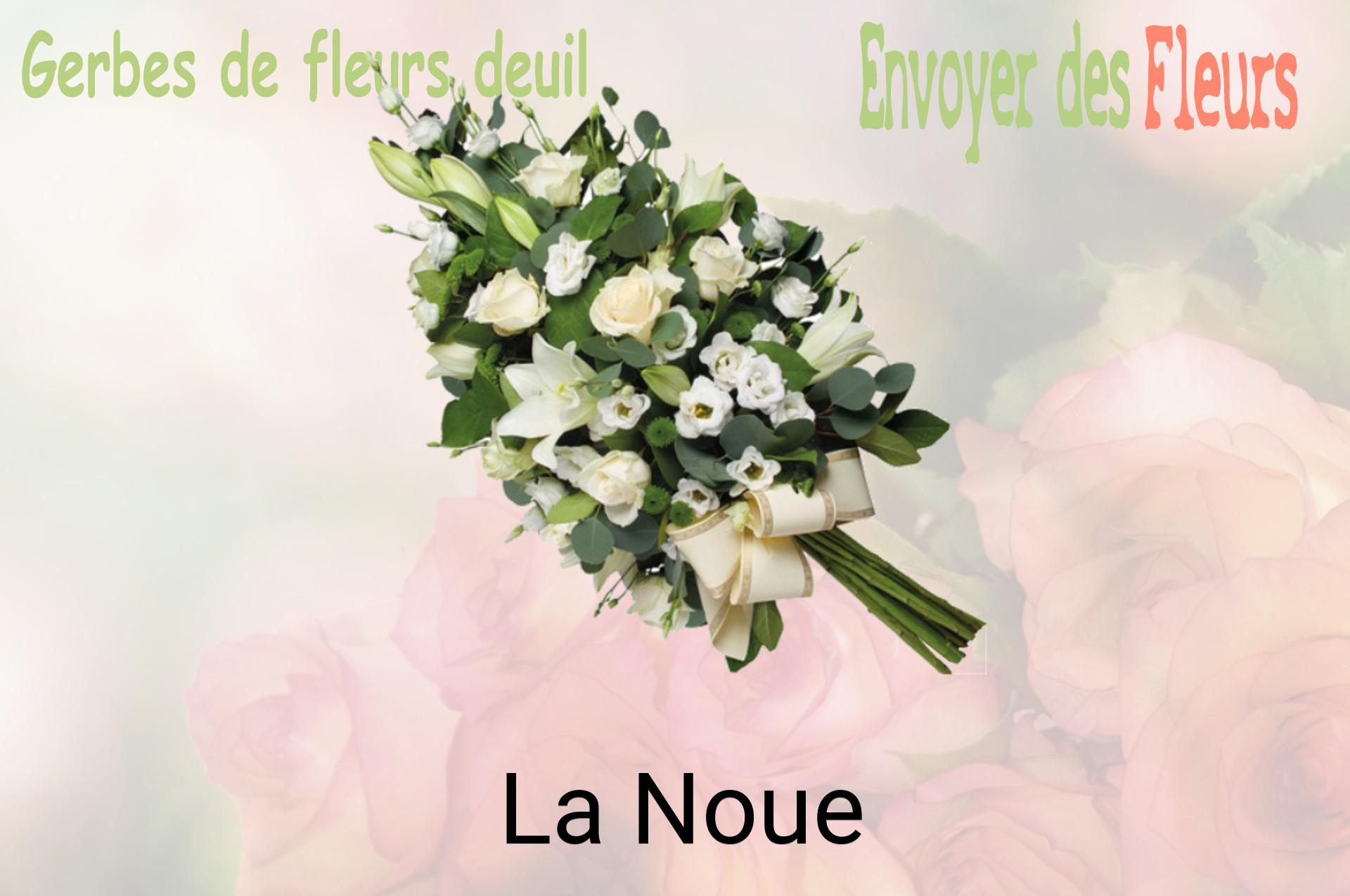 Gerbe de fleurs de deuil livrée à La Noue